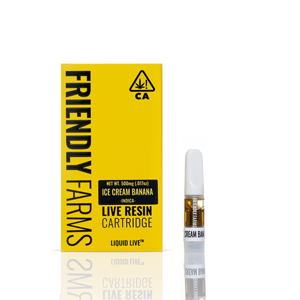 ICE CREAM BANANA LIVE RESIN CARTRIDGE HALF GRAM SPARC